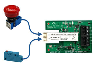 OEM Controller for Fiber Optic Emergency Stop and Signaling Sensors
